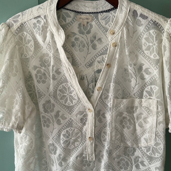 Pilcro White Lace Blouse - Picture 5 of 6